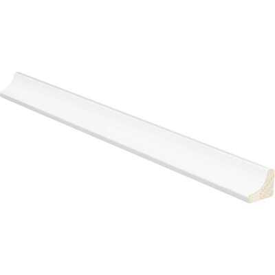 Inteplast Building Products 11/16 In. W. x 11/16 In. H. x 8 Ft. L. Crystal White Polystyrene Cove Molding